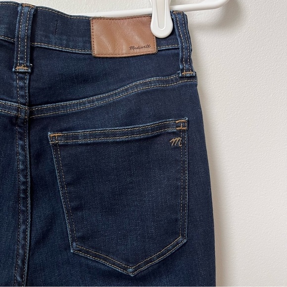 Madewell 9” Mid-Rise Skinny Jeans Women's Size 26 Dark Wash - Picture 12 of 15